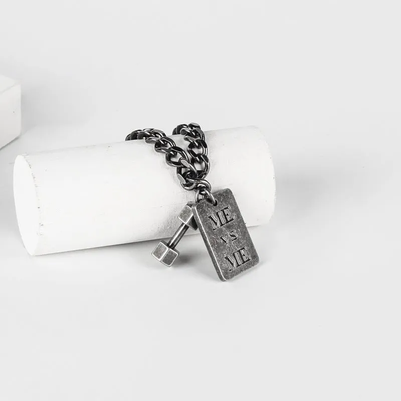Stylish Fitness Jewelry ME VS ME Locking Dumbbell Bracelet