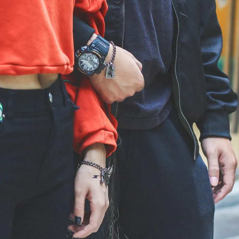 Stylish Fitness Jewelry ME VS ME Locking Dumbbell Bracelet