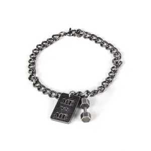 Stylish Fitness Jewelry ME VS ME Locking Dumbbell Bracelet