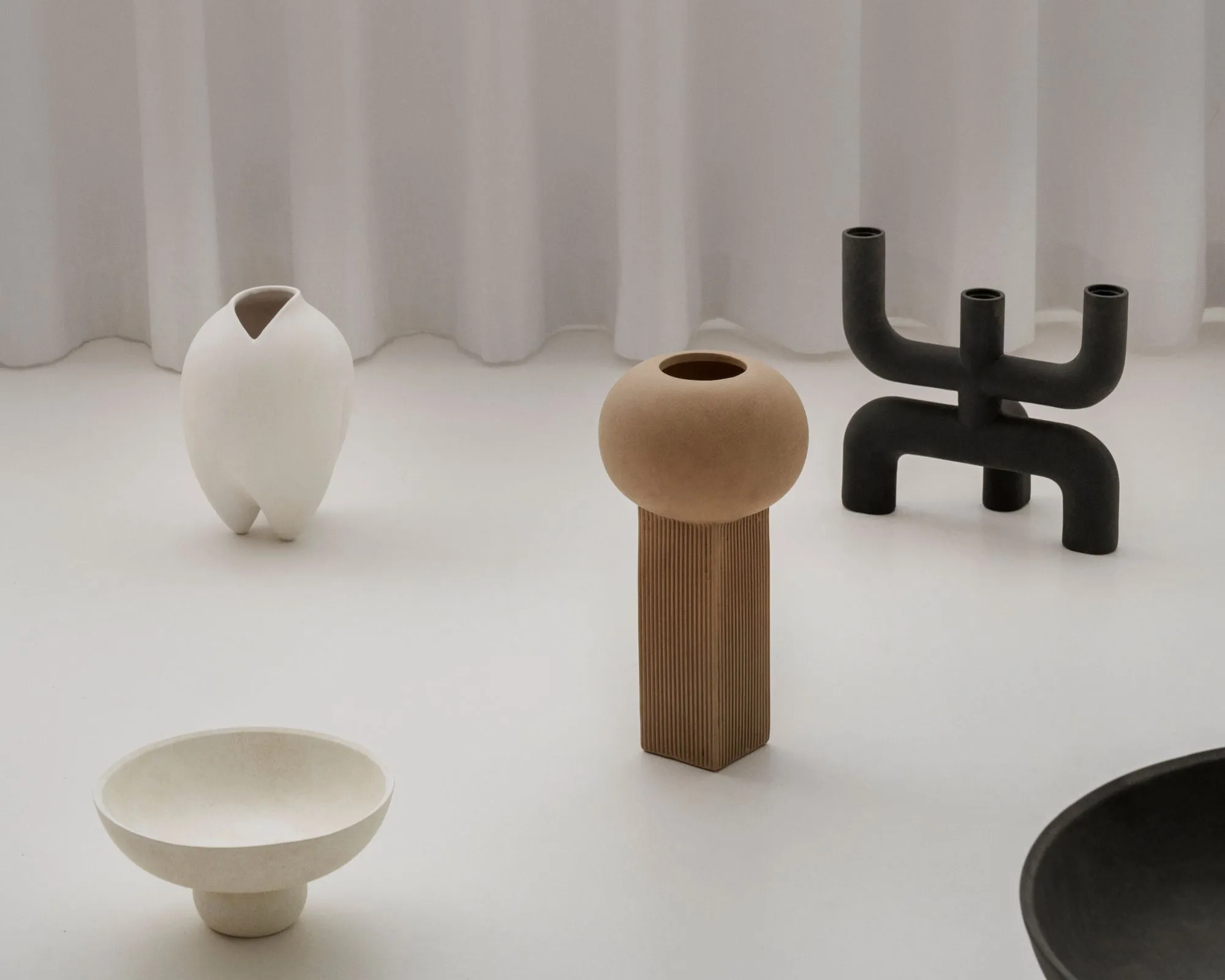 Sumo Vase Slim, Bone White