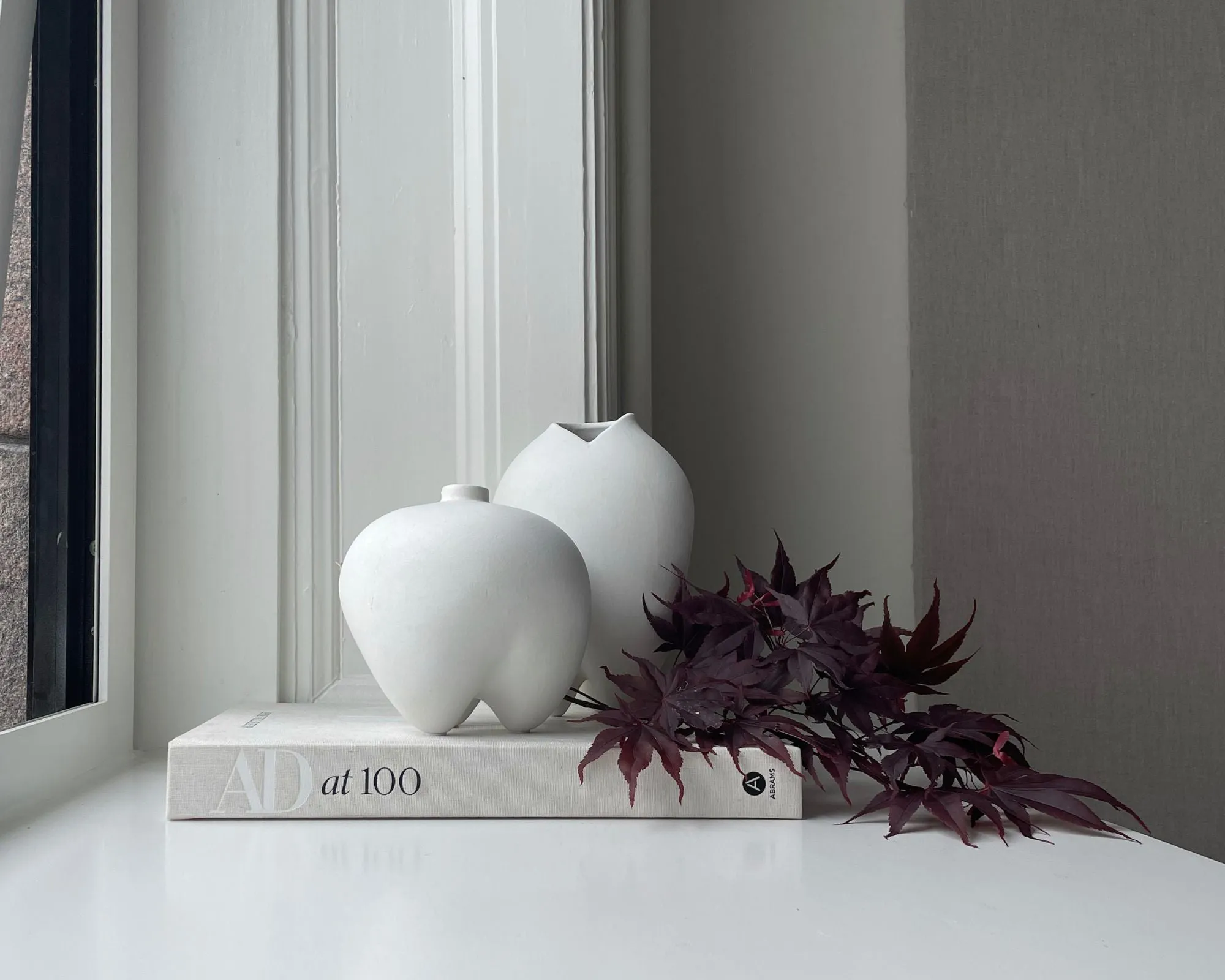 Sumo Vase Slim, Bone White