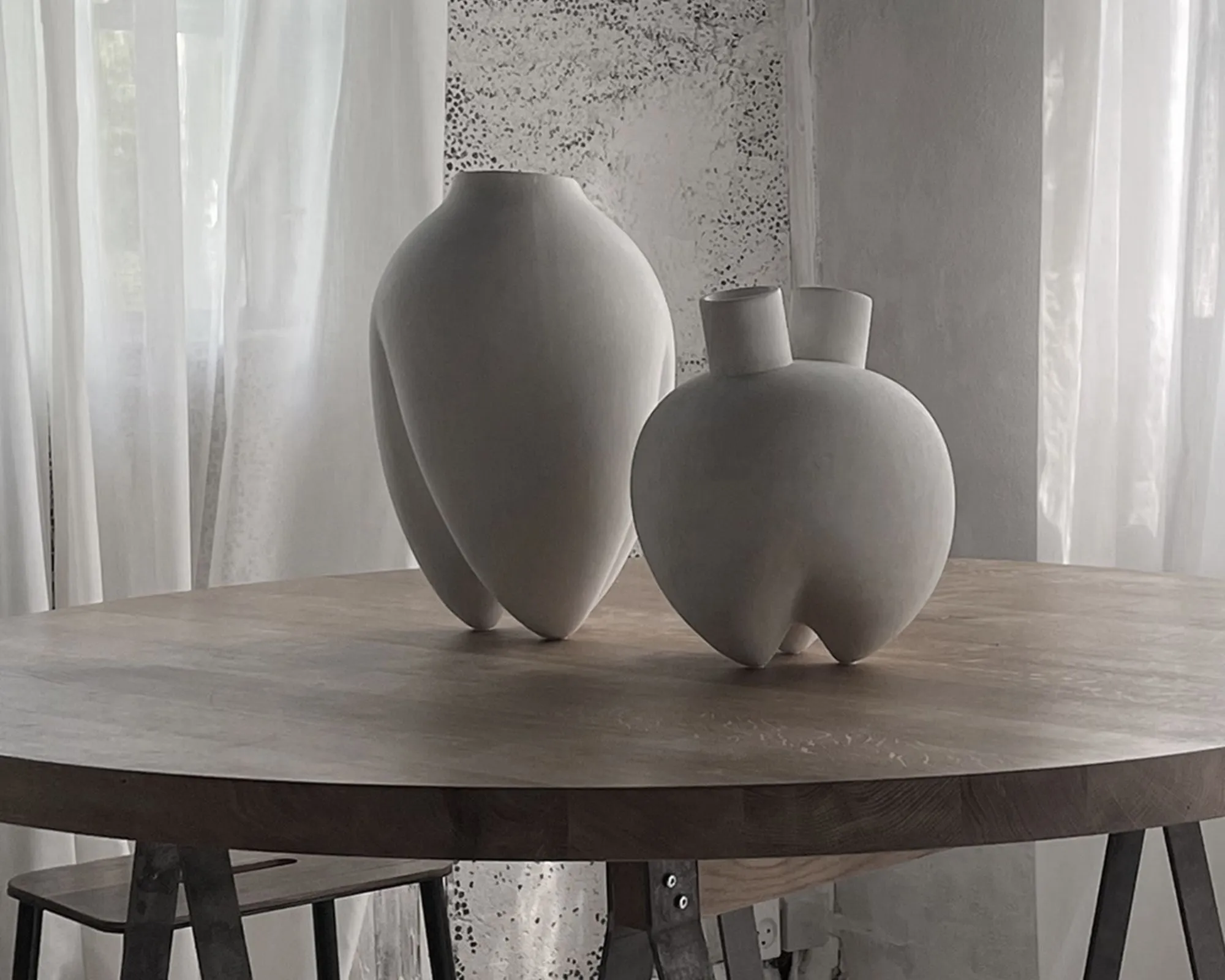 Sumo Vase Slim, Bone White