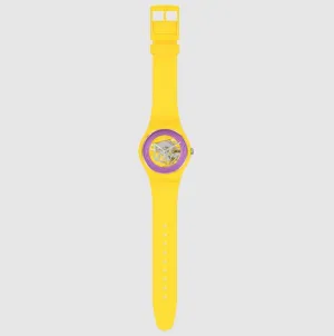 Swatch Purple Rings Yellow Quartz Unisex Watch SO29J100