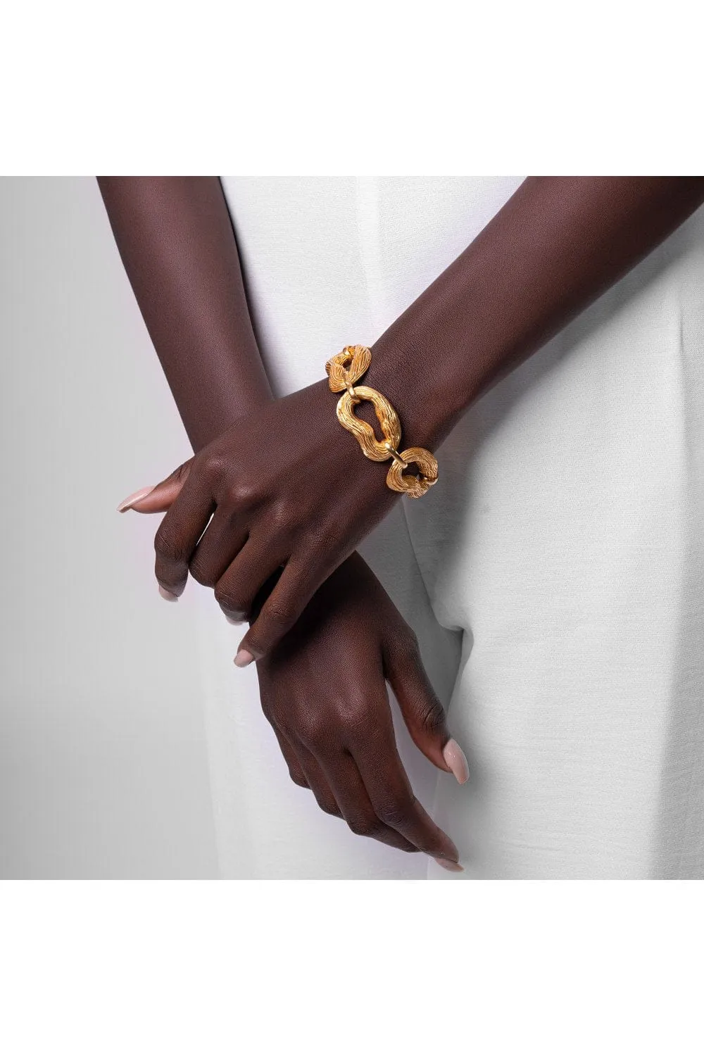 Sylvie Link Bracelet - Gold Tone
