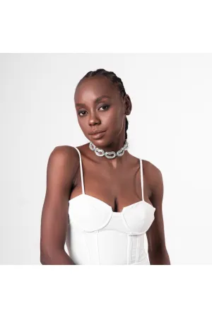 Sylvie Link Necklace - Silver Tone