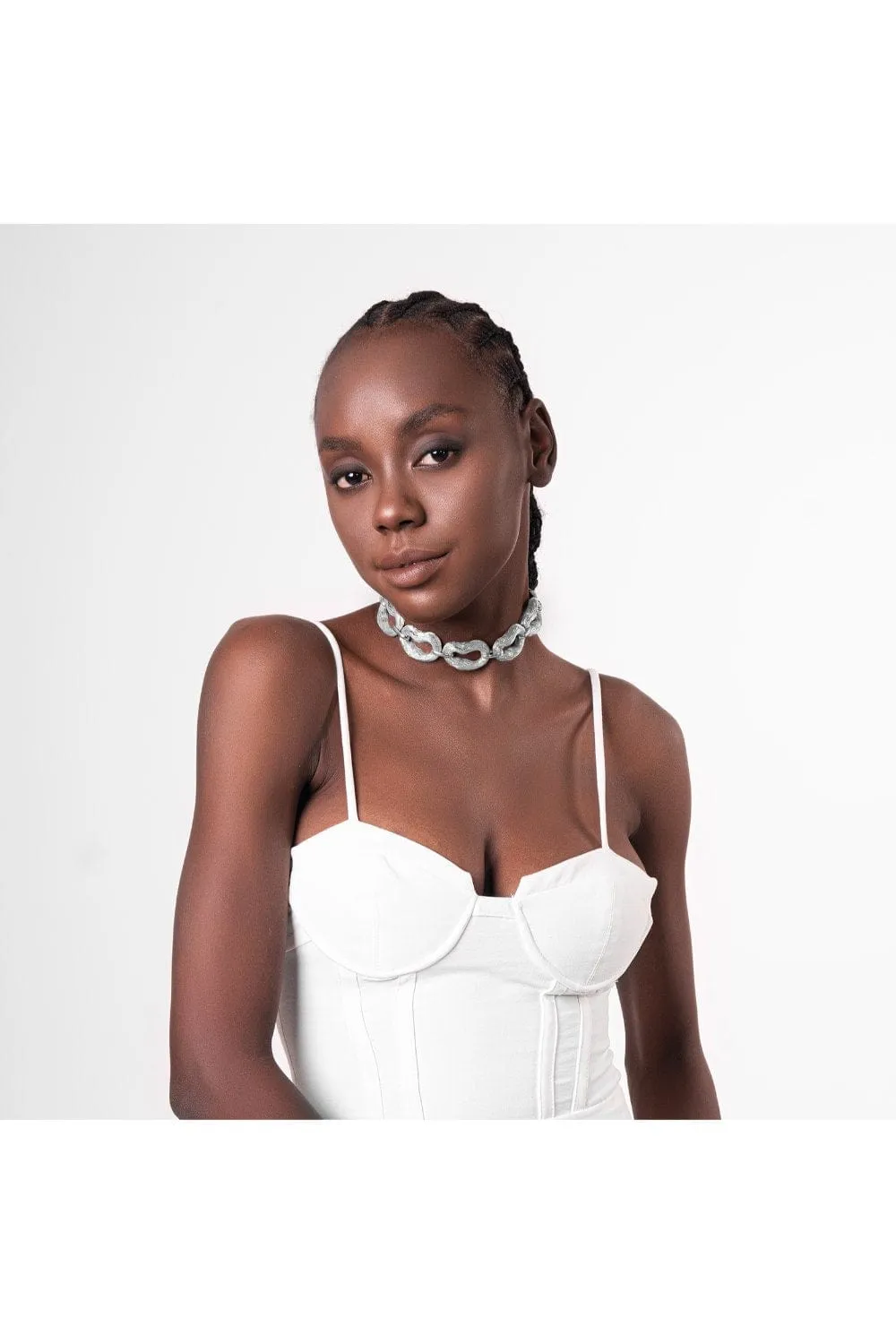 Sylvie Link Necklace - Silver Tone