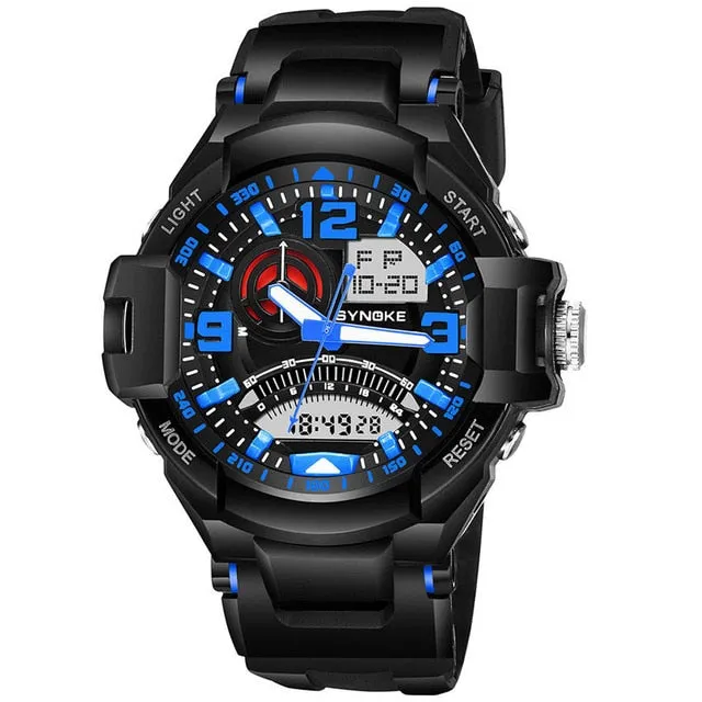 SYNOKE double display watch men outdoor sports watch Reloj de deportes al aire libre Mesa de esportes ao ar livre men clock *A