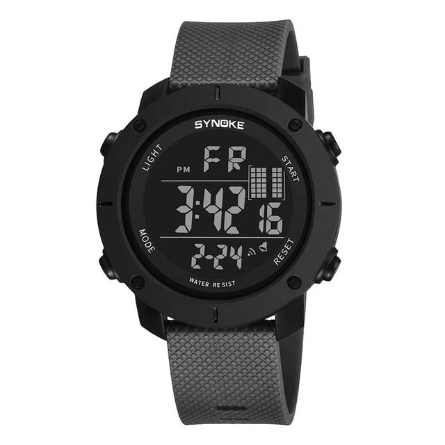 SYNOKE Men Watch Multi-Function 50M Waterproof LED Double Action Sports Watches Digital Watch 2019 Relogio Sport Masculino