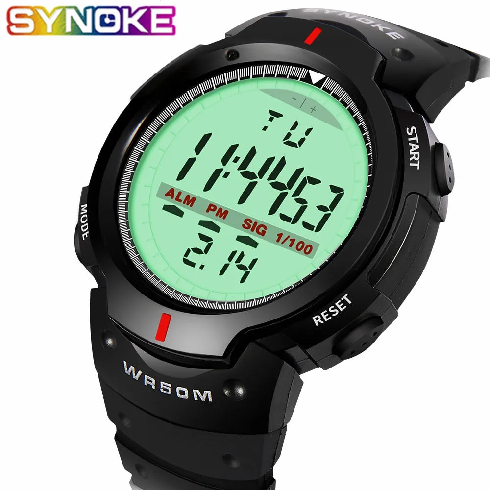 SYNOKE  Waterproof Electronic LED Digital