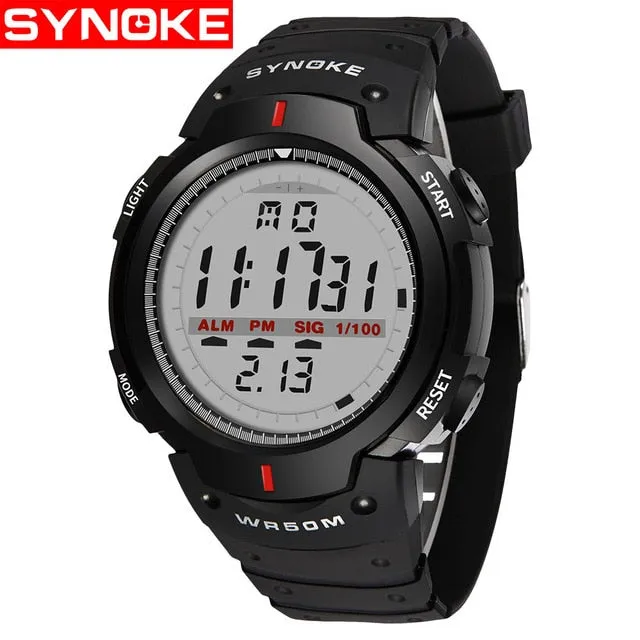SYNOKE  Waterproof Electronic LED Digital
