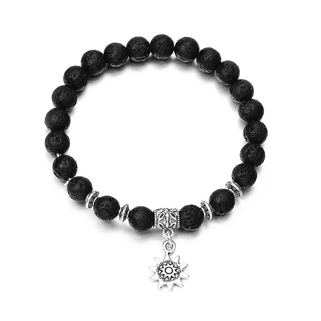 TANGYIN Charm Women Bracelet Colorful Chakra Natural Beads Stone Yoga Energy Beaded Bracelet for Women Lady Girl Jewelry Gift