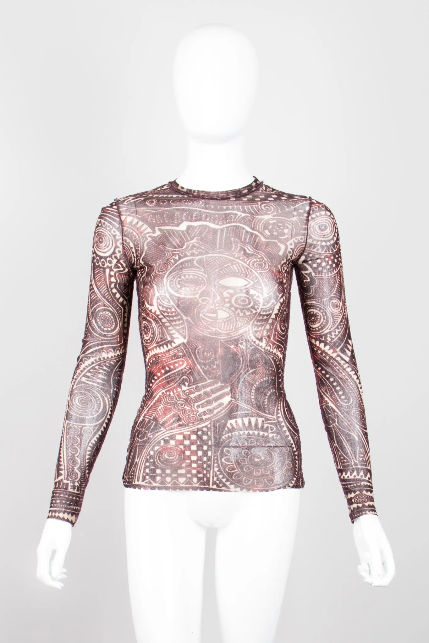 Tattoo Illusion Mesh T-Shirt
