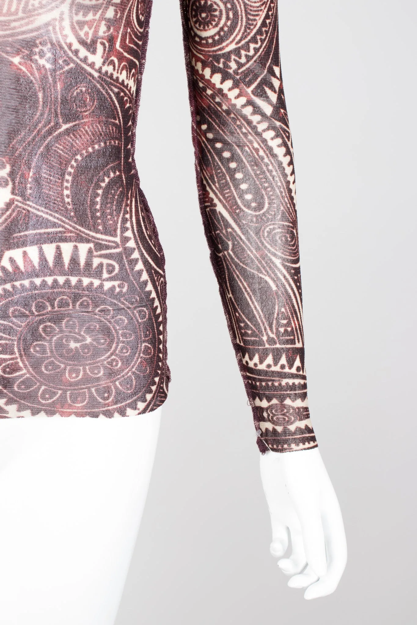 Tattoo Illusion Mesh T-Shirt