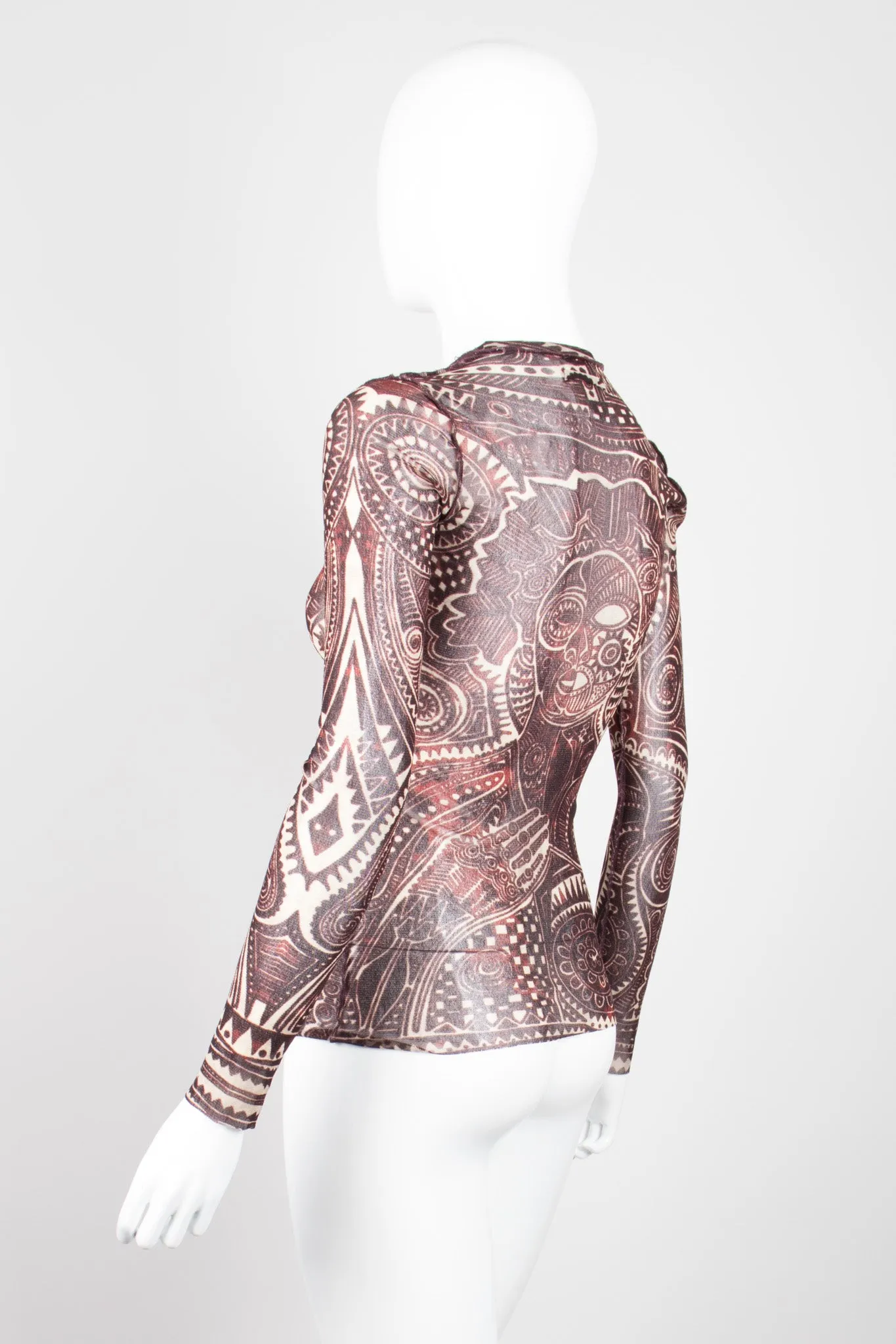 Tattoo Illusion Mesh T-Shirt