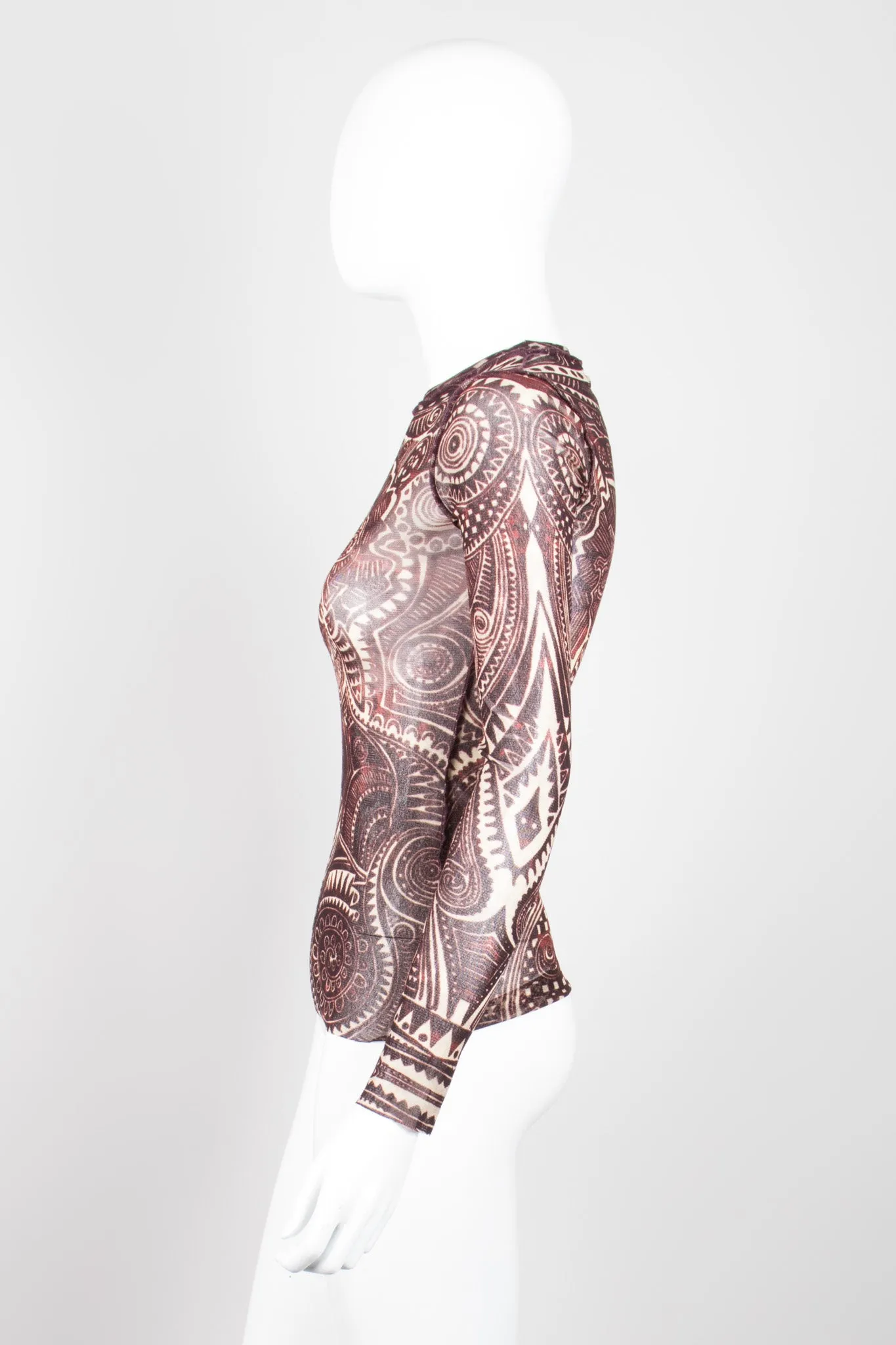 Tattoo Illusion Mesh T-Shirt