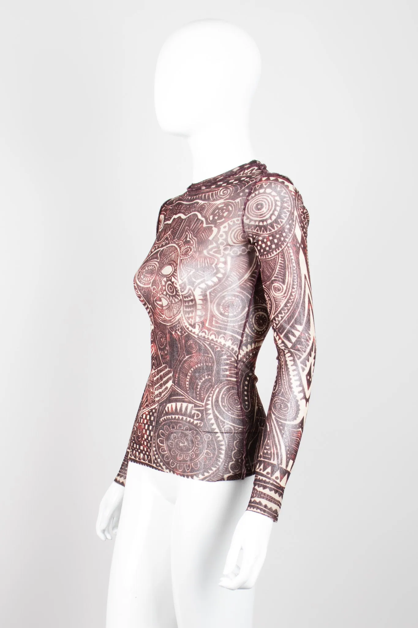 Tattoo Illusion Mesh T-Shirt