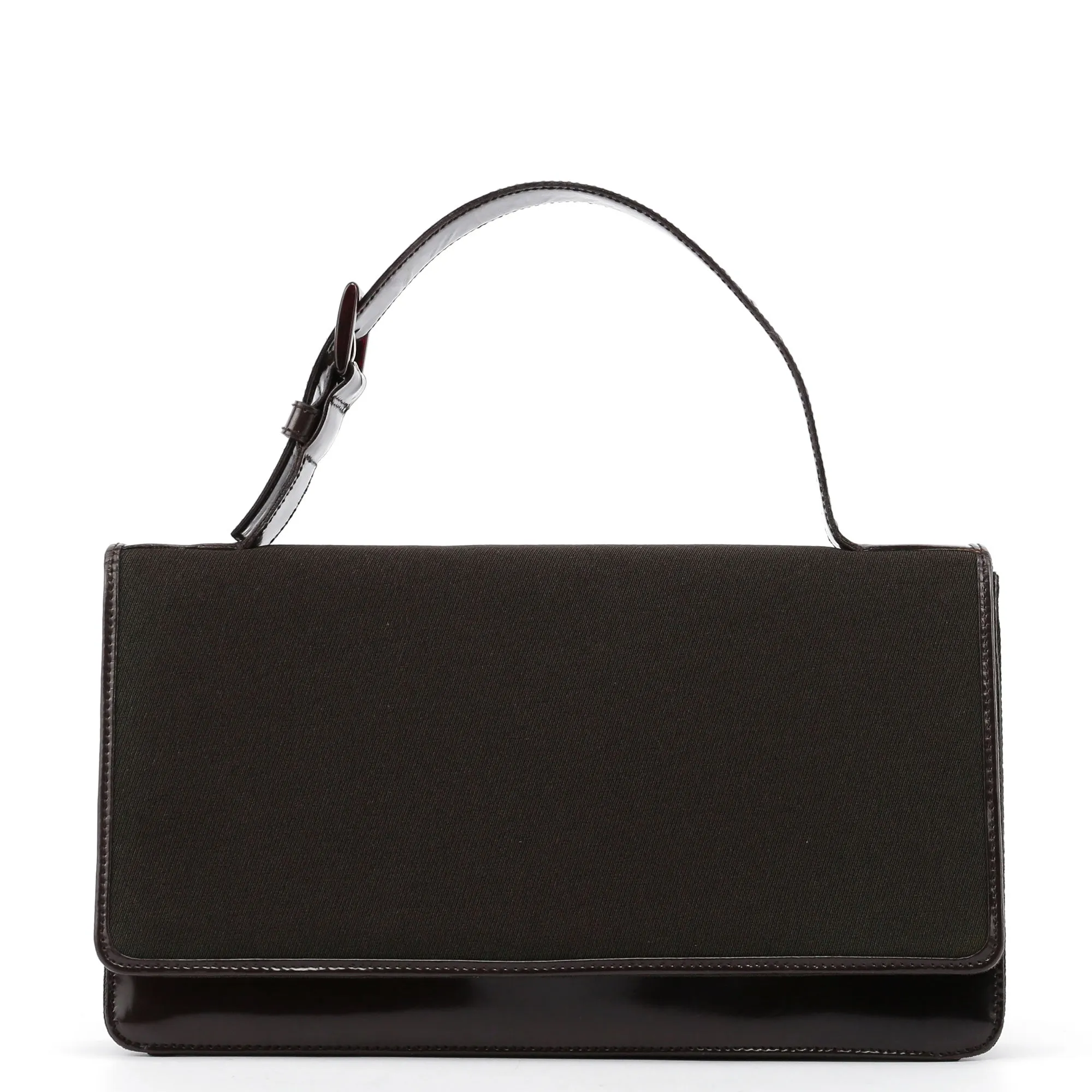 Tessuto Spazzolato Top Handle Bag
