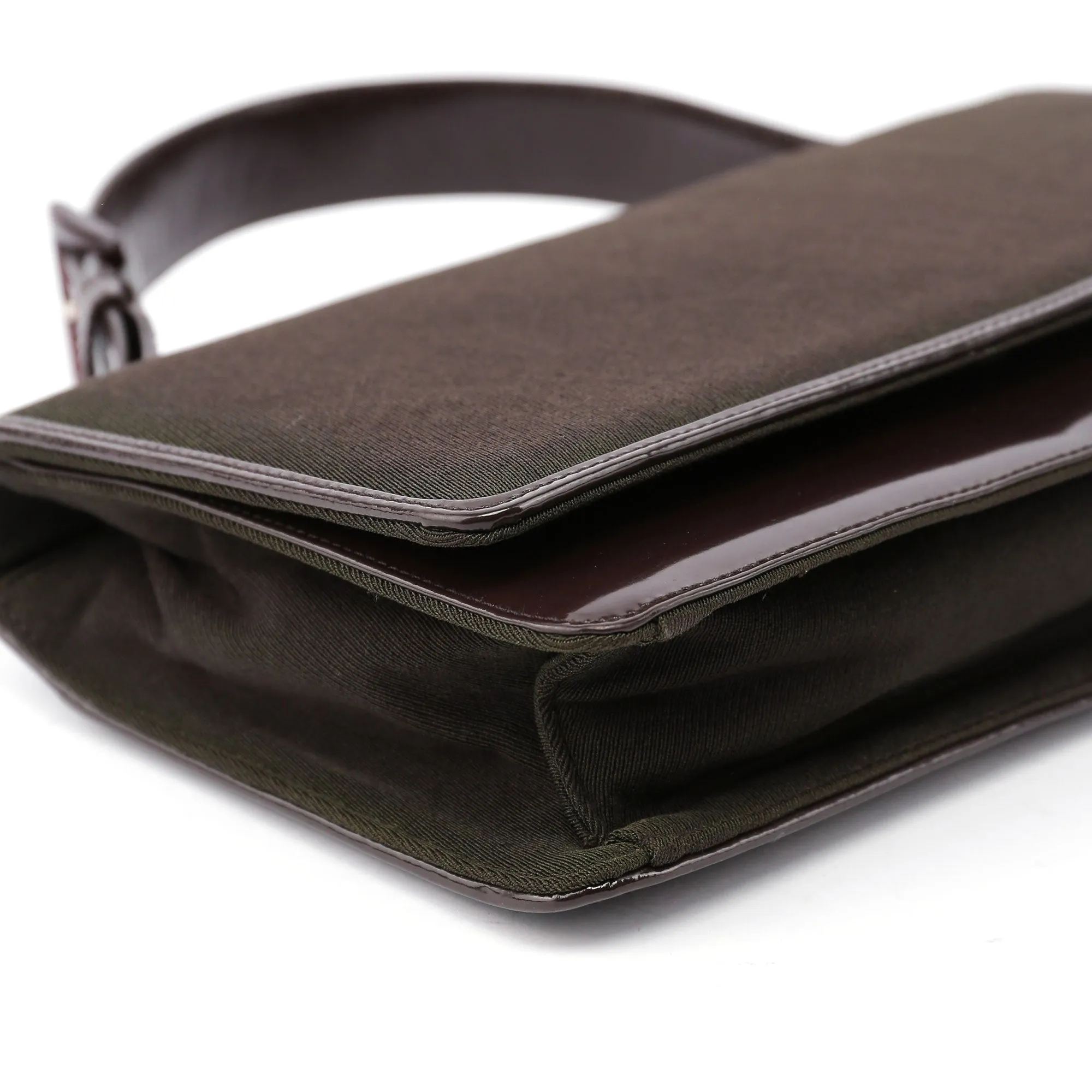 Tessuto Spazzolato Top Handle Bag