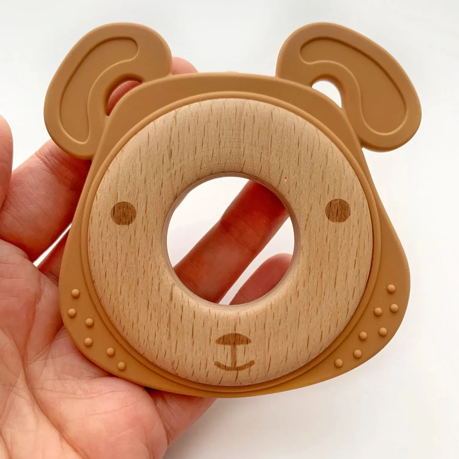 The Animal Wood   Silicone Teething Rings - Various Styles