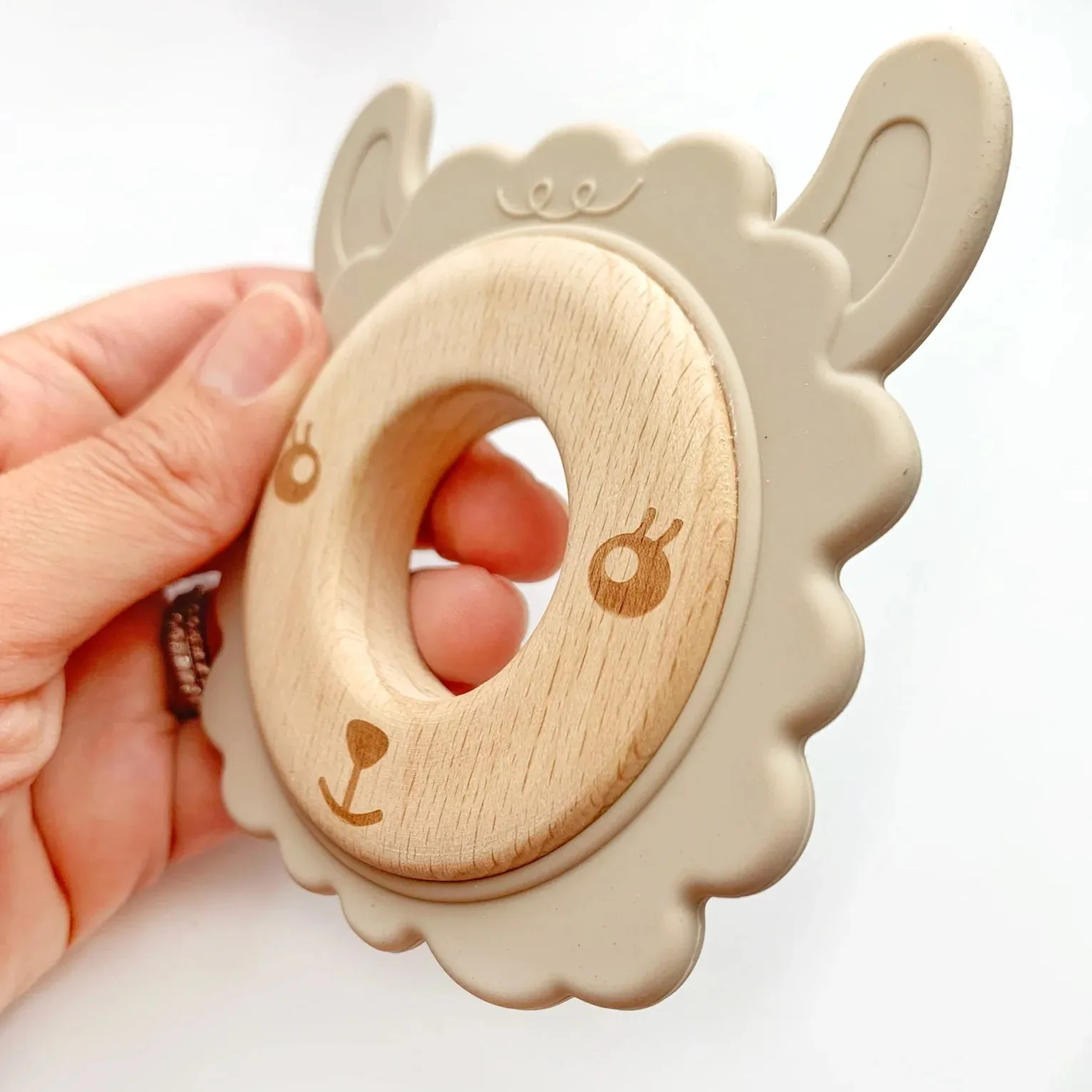 The Animal Wood   Silicone Teething Rings - Various Styles