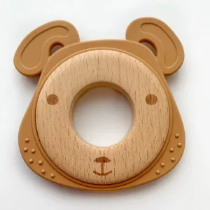 The Animal Wood   Silicone Teething Rings - Various Styles