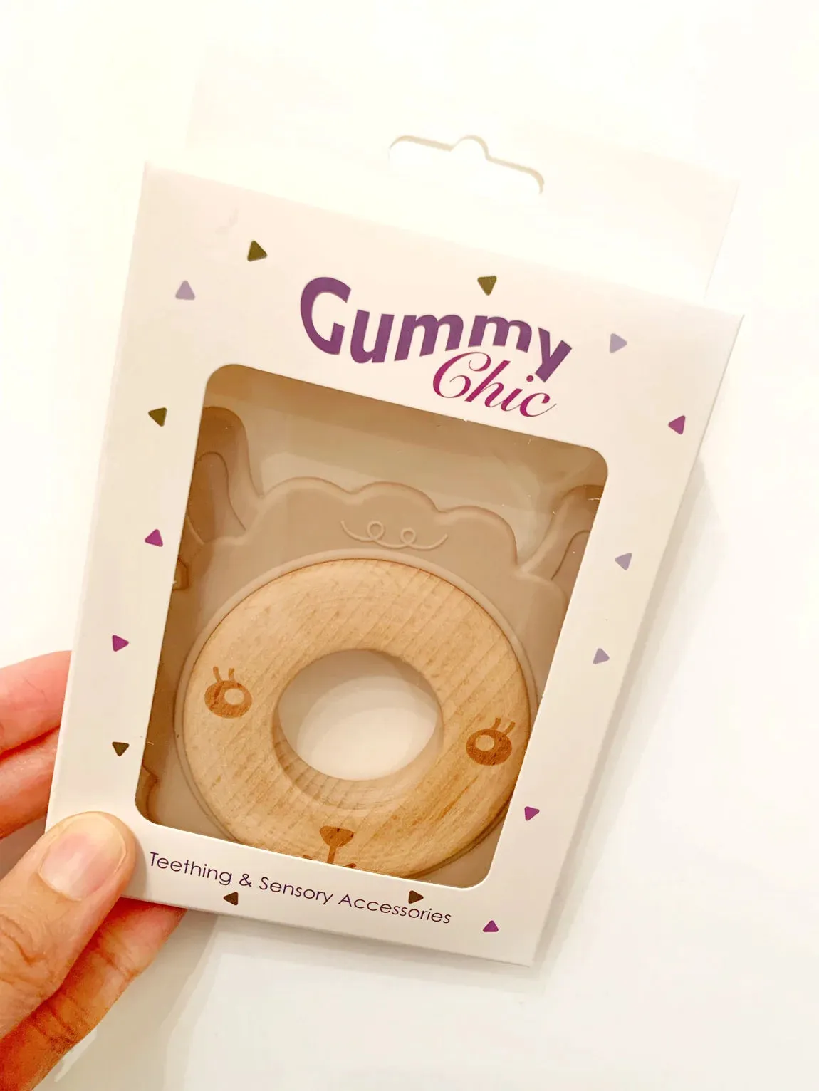 The Animal Wood   Silicone Teething Rings - Various Styles