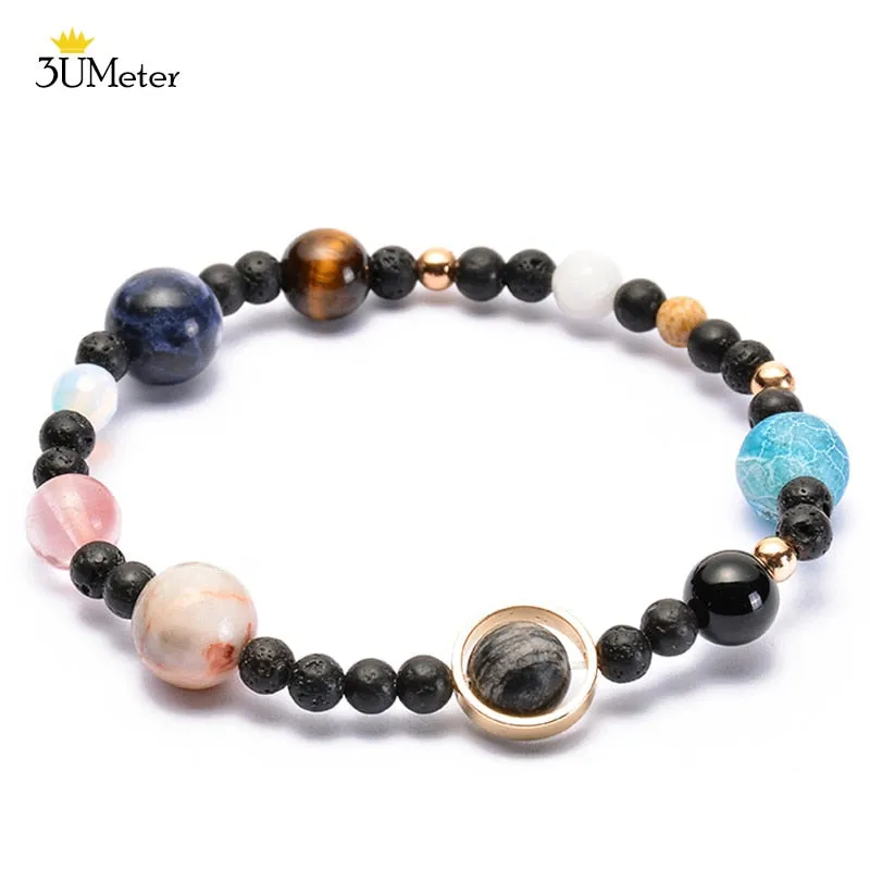 The Eight Planets Bracelets Natural Stone Beads