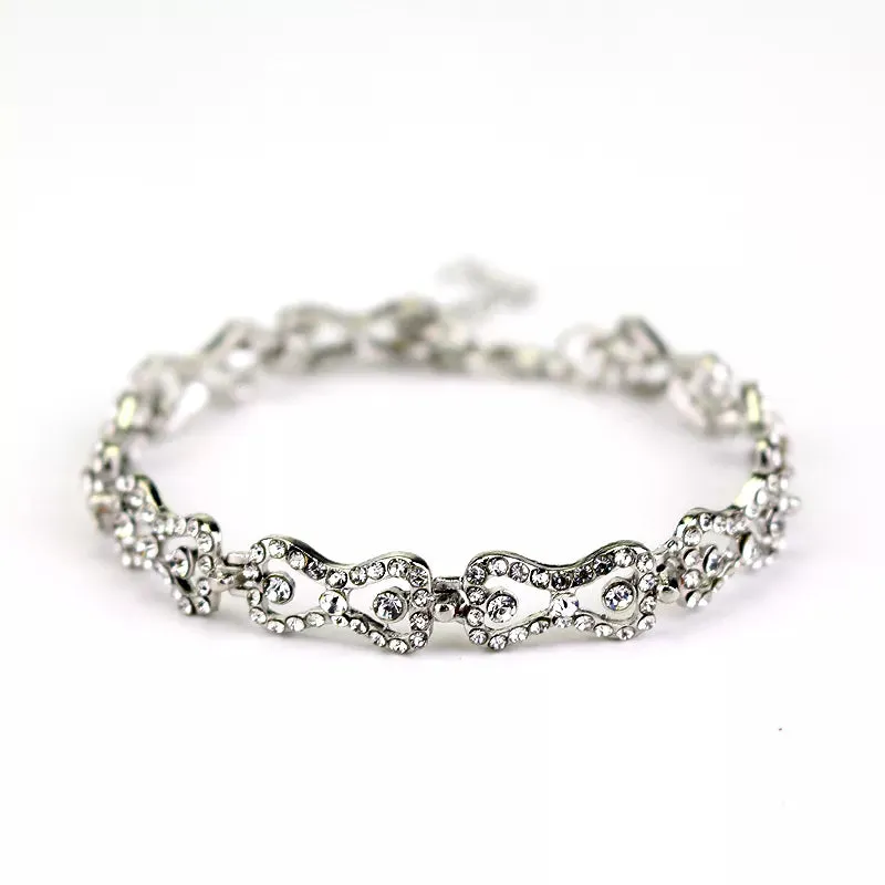 The Vampire Diaries Klaus Caroline Forbes Bracelet Rhinestone Crystal Bow Shine Gift For Gril Fashion Jewelry Free Shipping