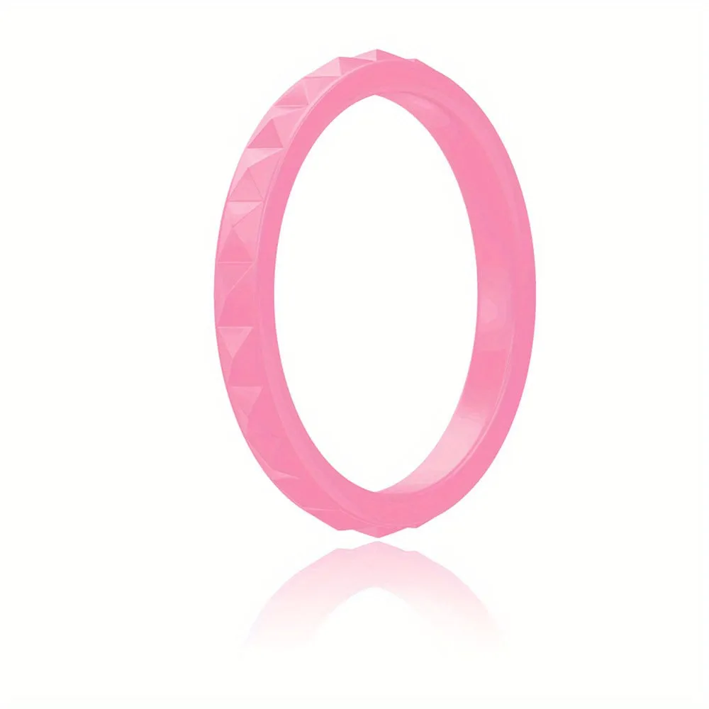 Thin Stackable Silicone Rings Outdoor Sports Ring Men Women