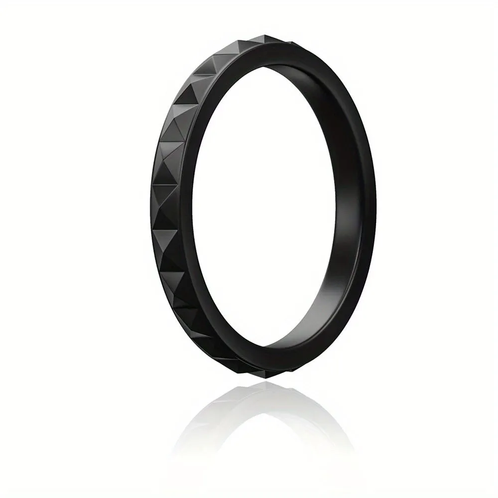 Thin Stackable Silicone Rings Outdoor Sports Ring Men Women