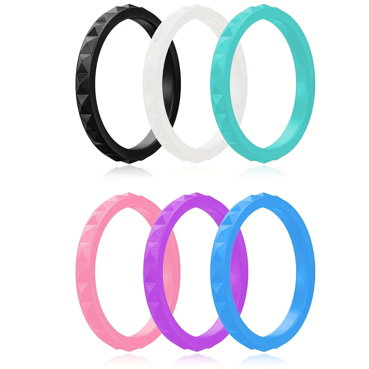 Thin Stackable Silicone Rings Outdoor Sports Ring Men Women