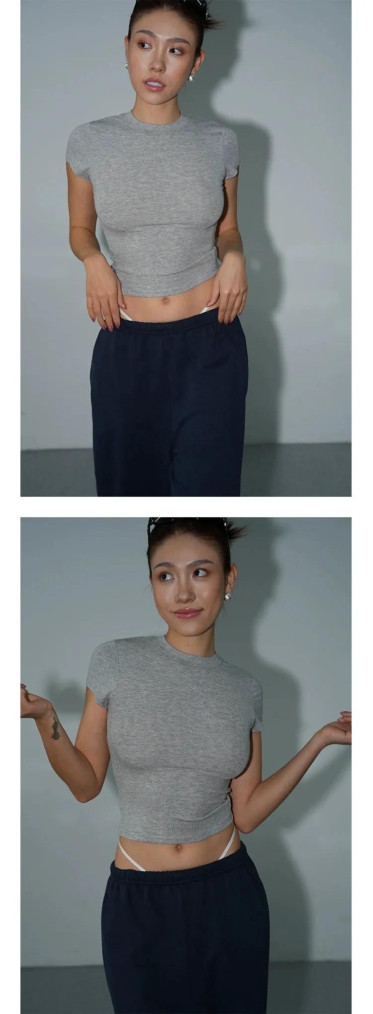 Three-Color Slim T-shirt Fashion Tops