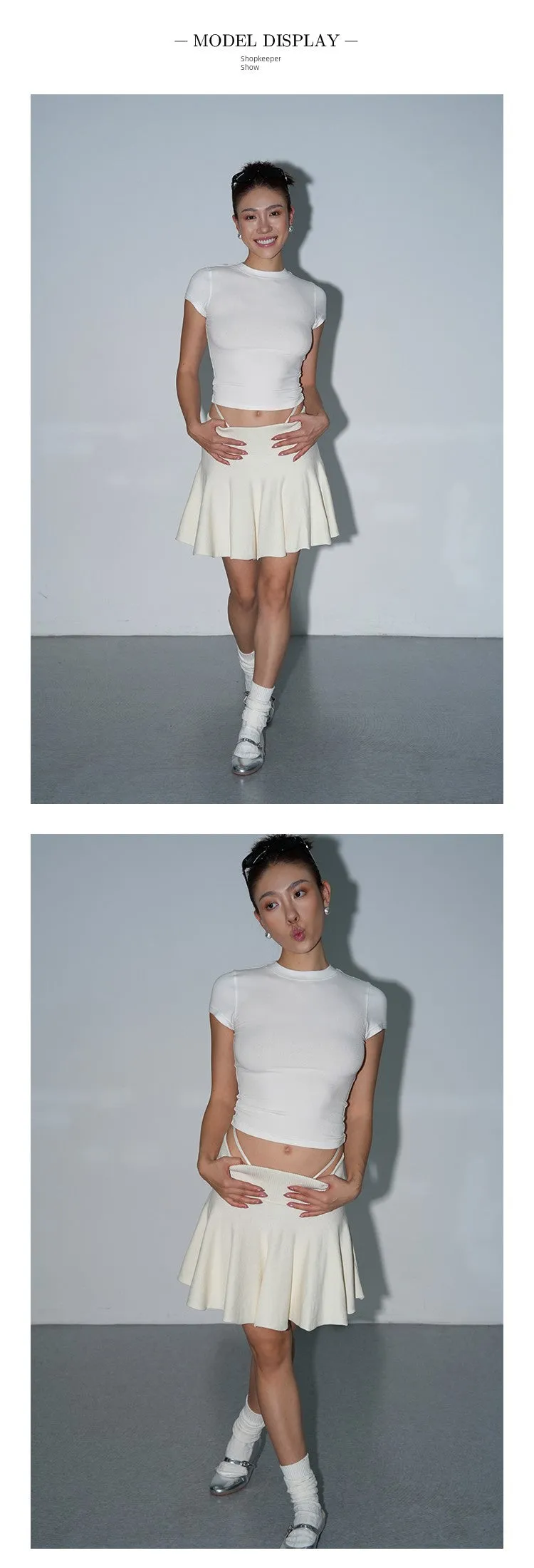Three-Color Slim T-shirt Fashion Tops