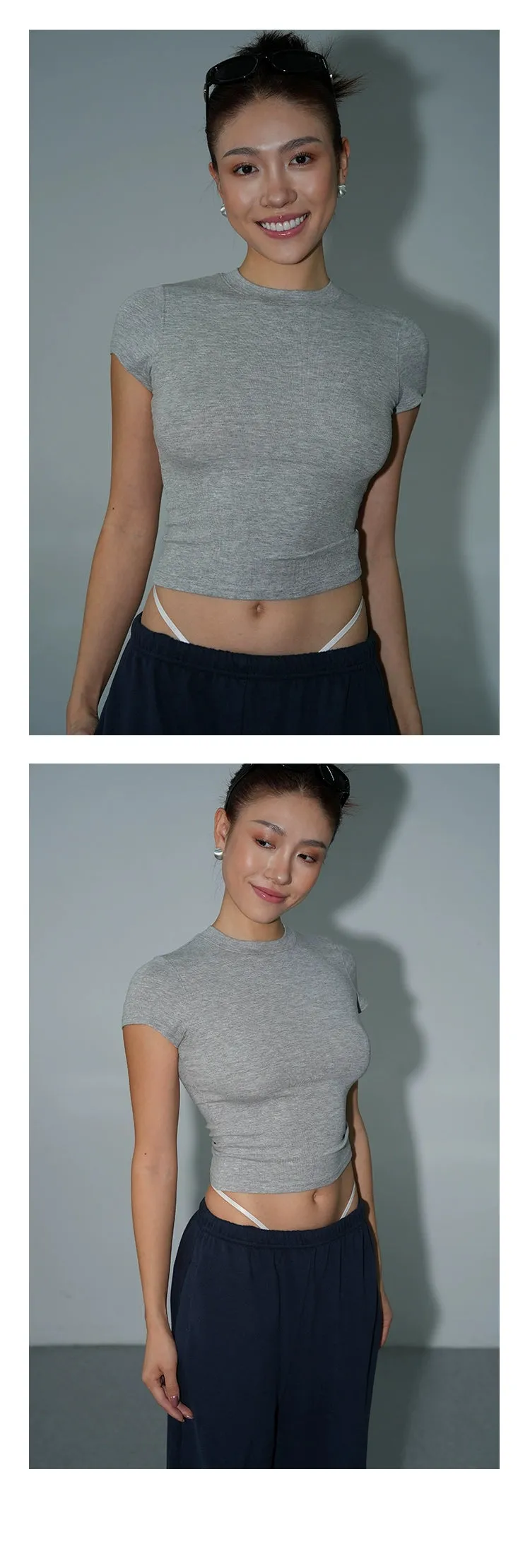 Three-Color Slim T-shirt Fashion Tops
