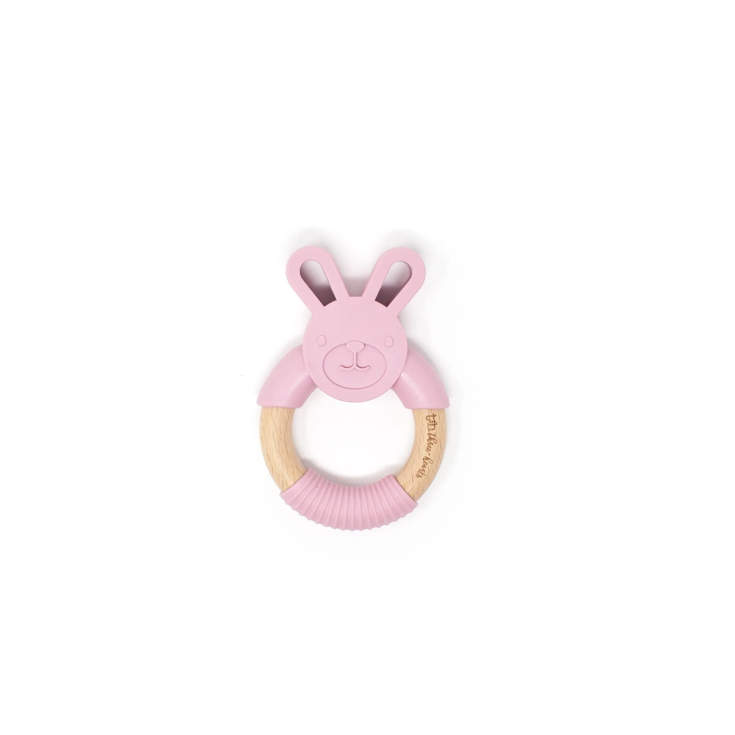 Three Hearts Bunny Ear Teether