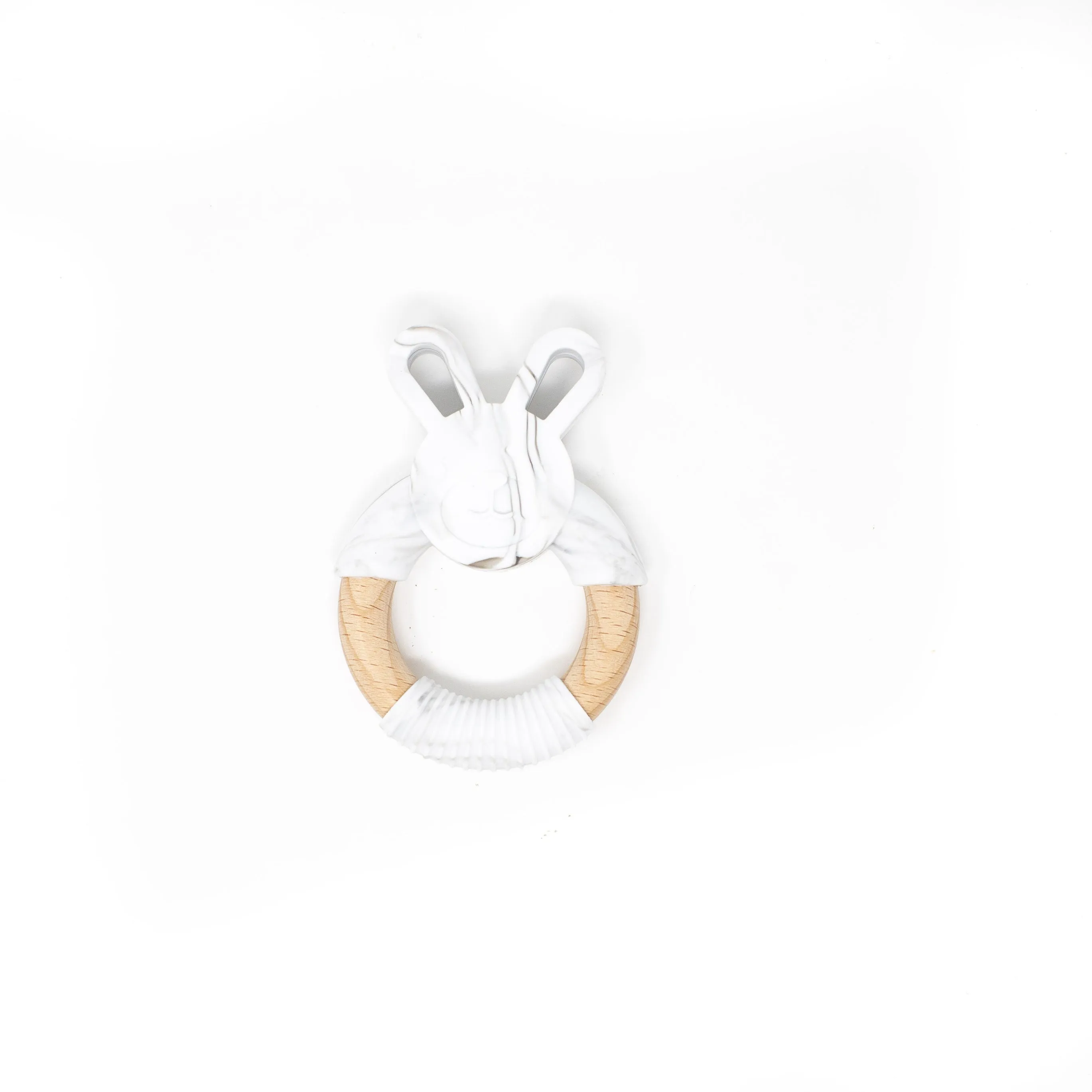 Three Hearts Bunny Ear Teether