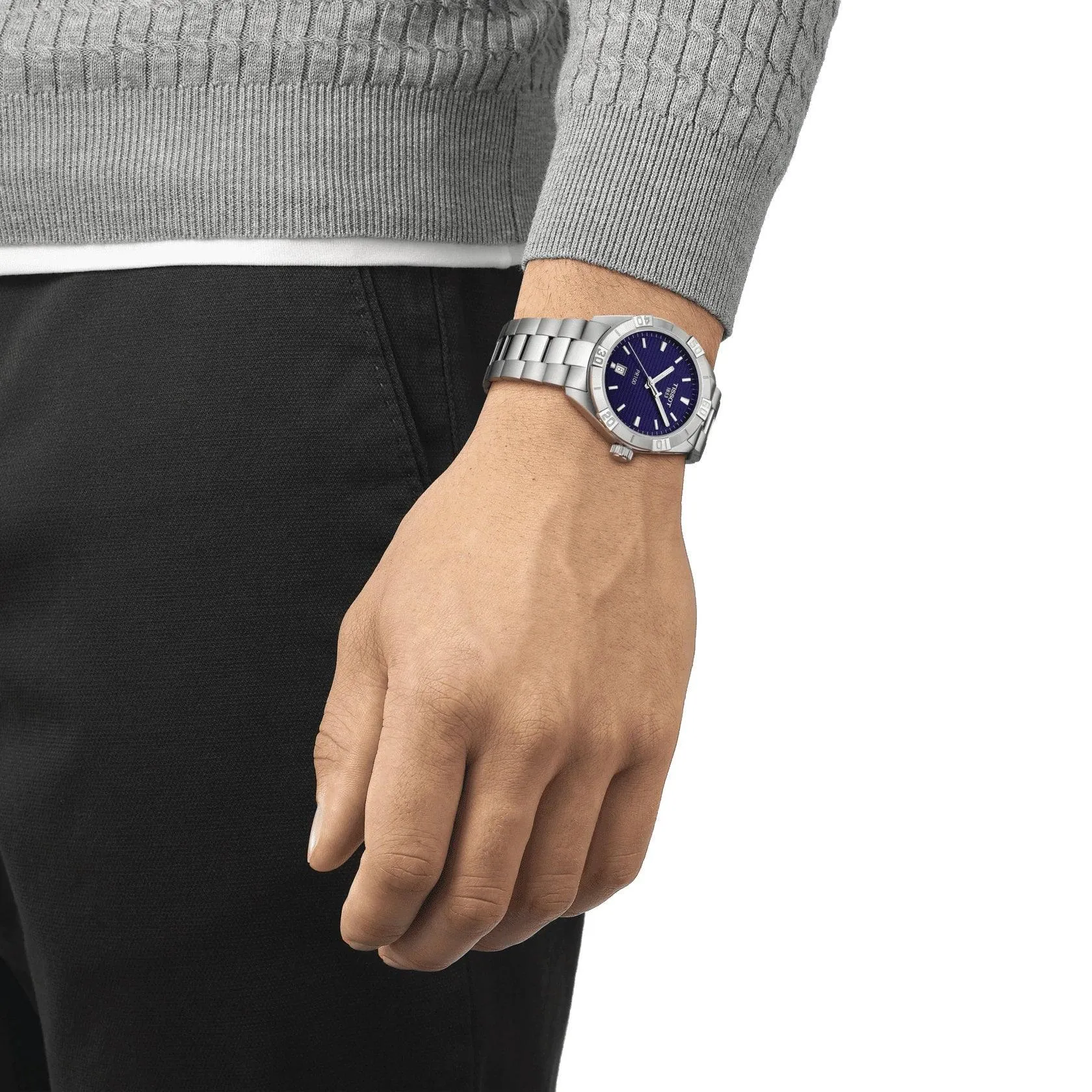 Tissot Men's Clock Pr 100 Sport Gent 42mm Quartz Steel T101.610.11.041.00