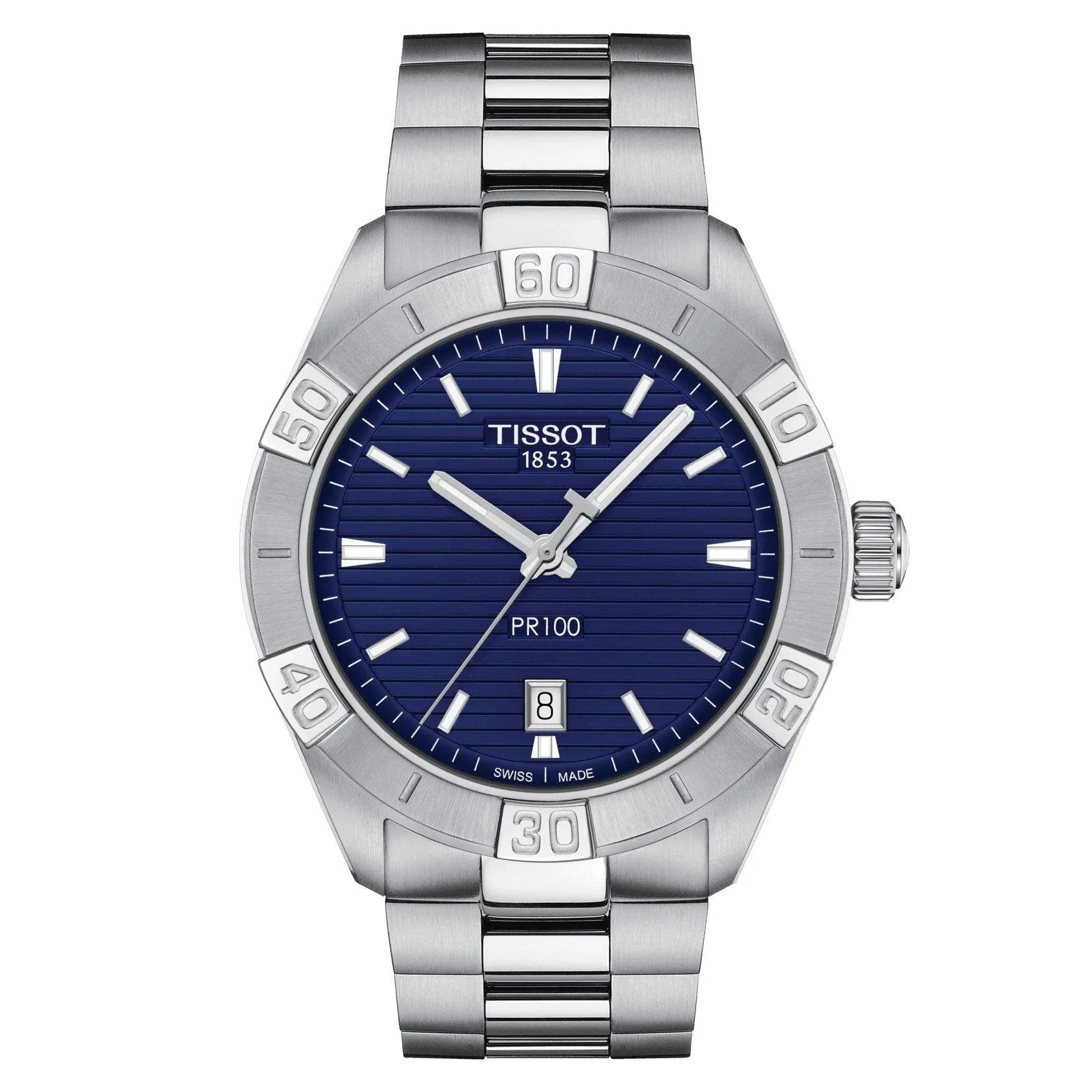 Tissot Men's Clock Pr 100 Sport Gent 42mm Quartz Steel T101.610.11.041.00