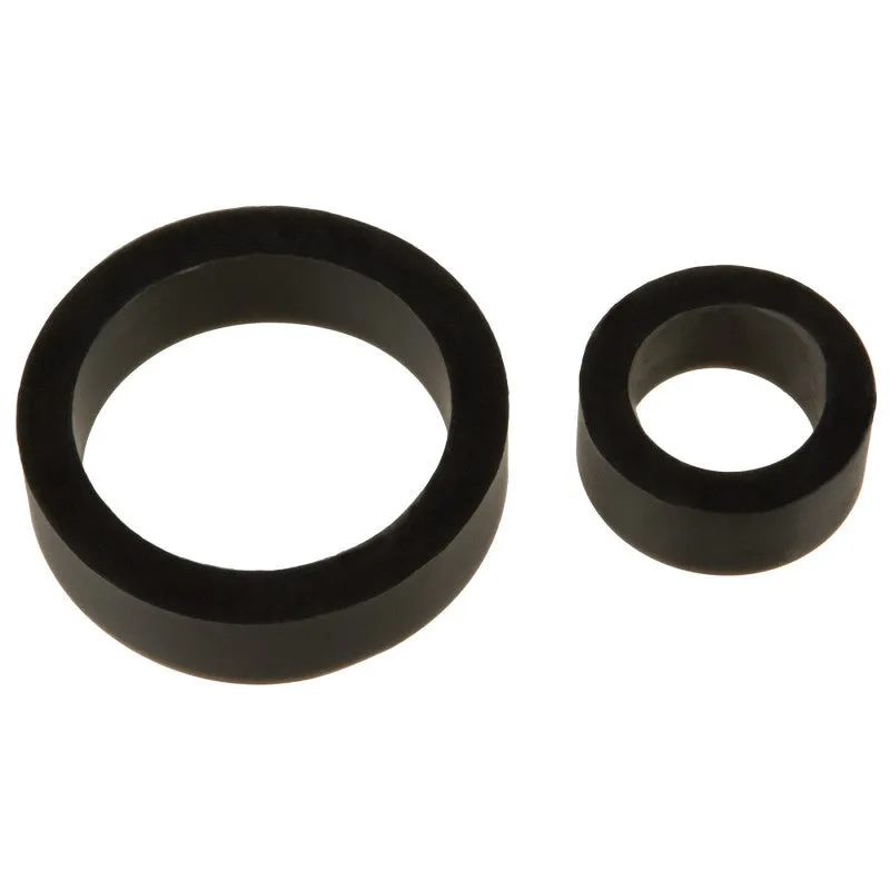 Titanmen  Ring Platinum Silicone Double Pack - Black