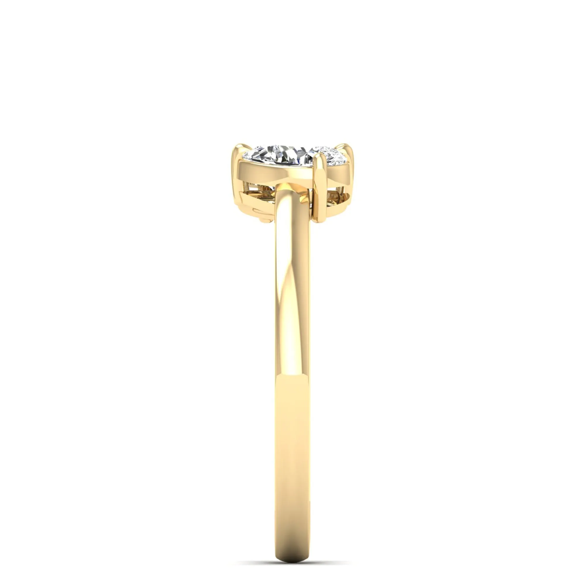 Toi et Moi Pear Lab Diamond Ring