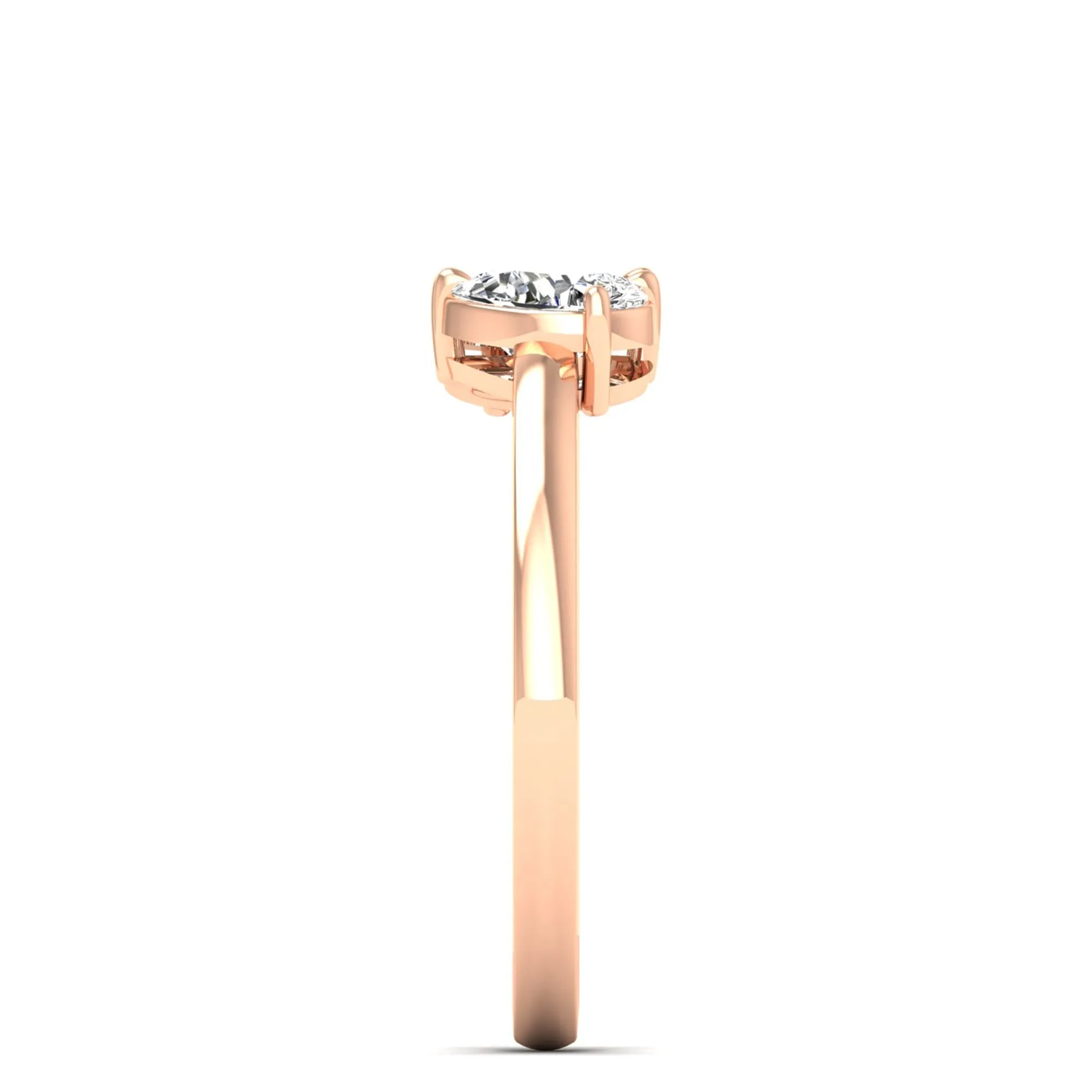 Toi et Moi Pear Lab Diamond Ring