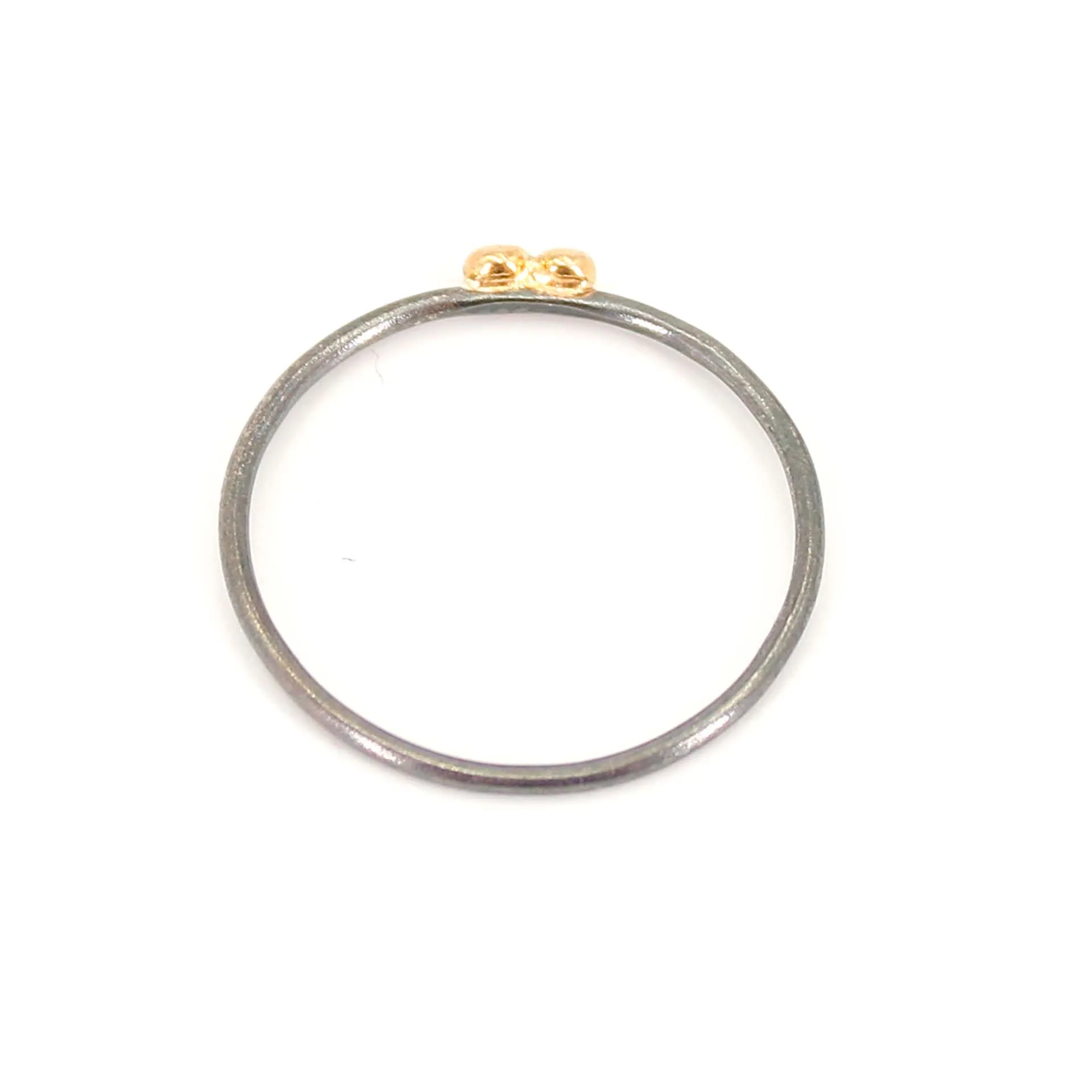 Two Diamond Stacking Ring