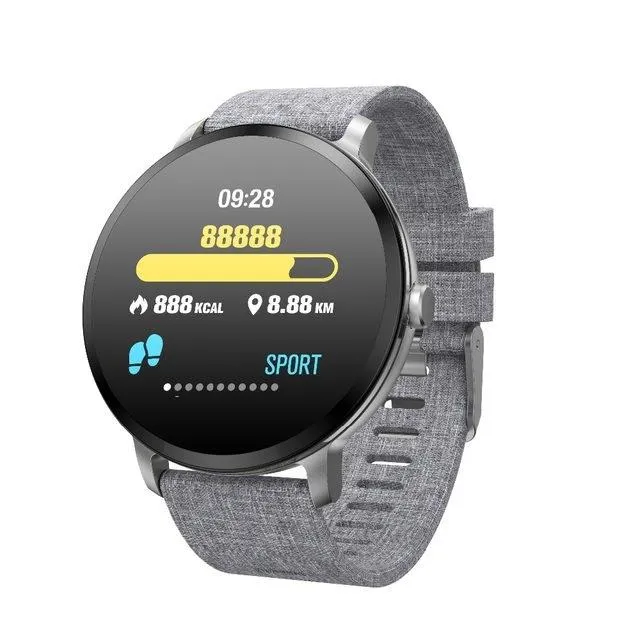 V  Water-Resistant Smartwatch with Heart Rate Blood Pressure Monitor for Men-Women