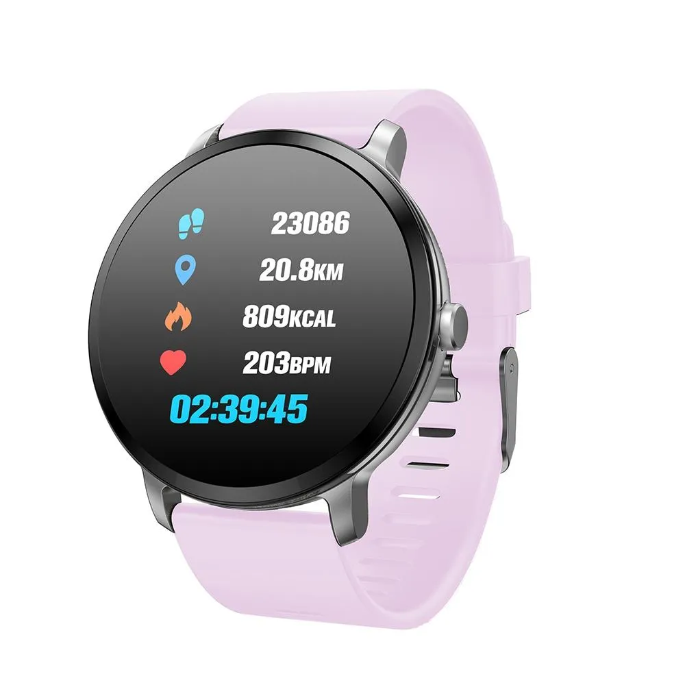 V  Water-Resistant Smartwatch with Heart Rate Blood Pressure Monitor for Men-Women
