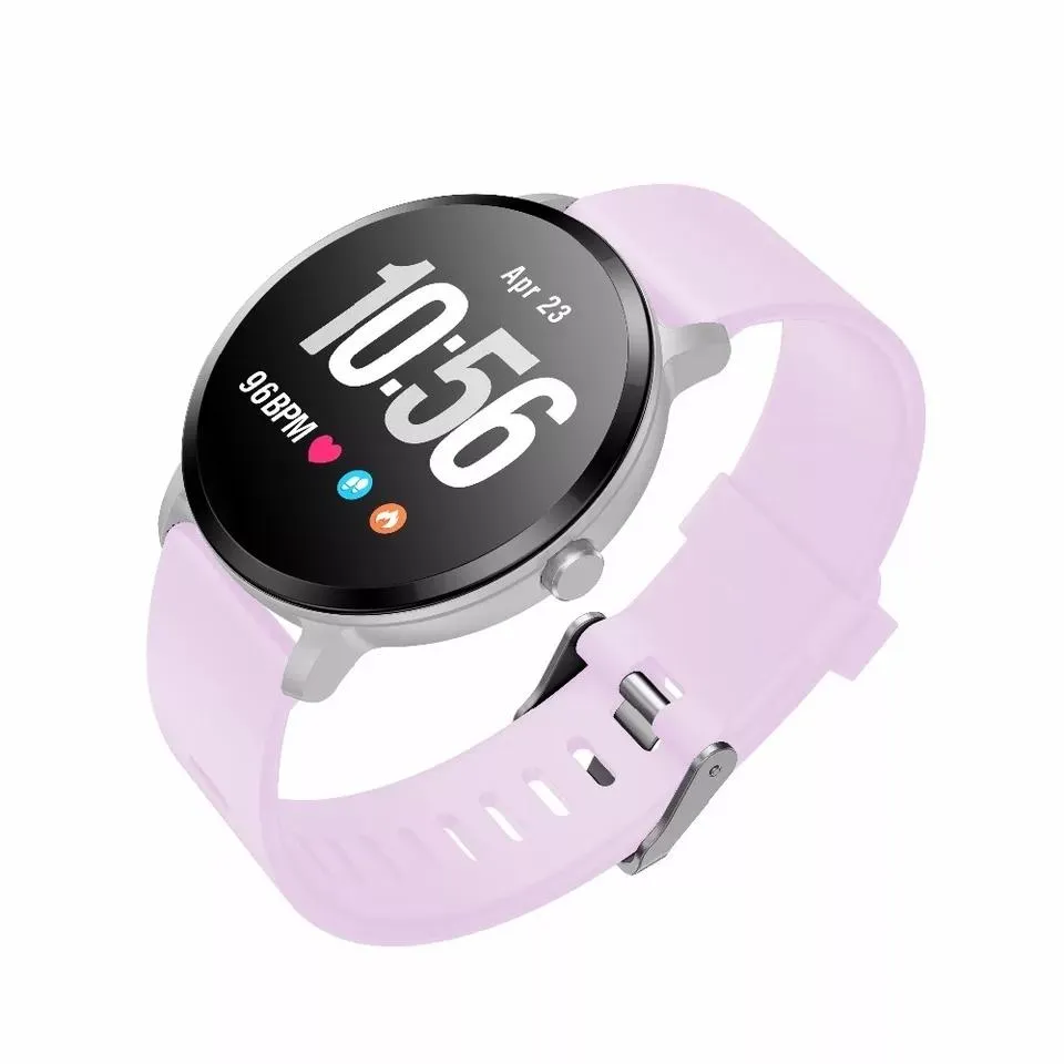 V  Water-Resistant Smartwatch with Heart Rate Blood Pressure Monitor for Men-Women