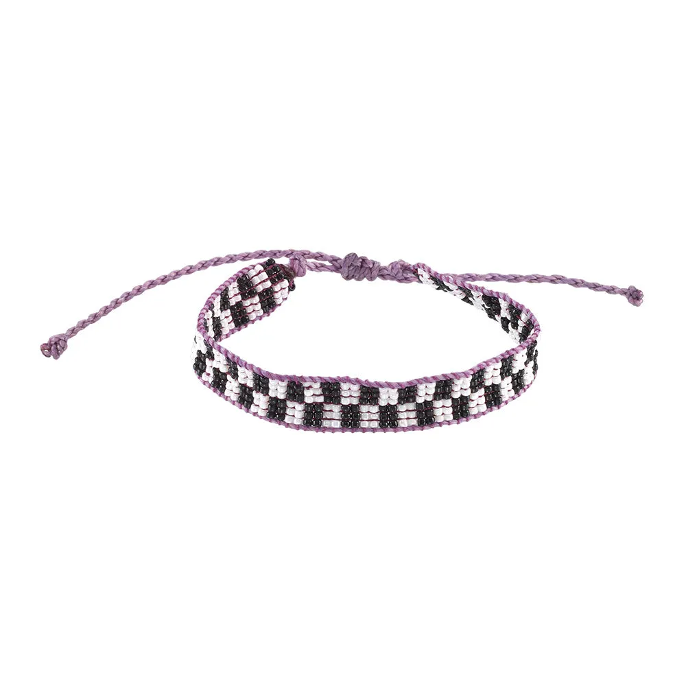 Venice Beach Seed Bead Checkerboard Bracelet
