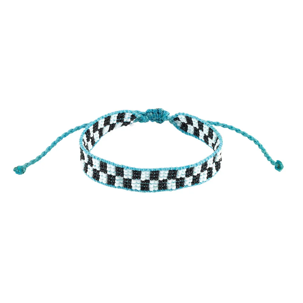 Venice Beach Seed Bead Checkerboard Bracelet