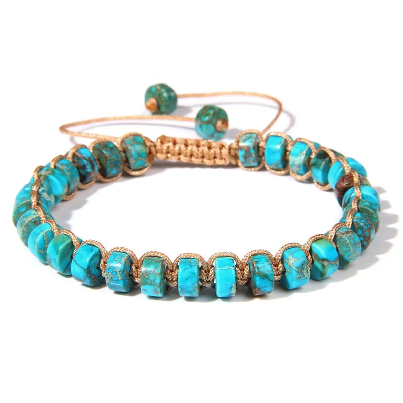 Vintage Boho Natural Stone Bracelet Agates