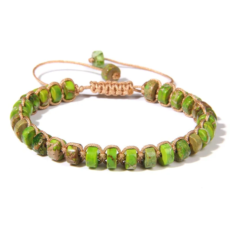 Vintage Boho Natural Stone Bracelet Agates