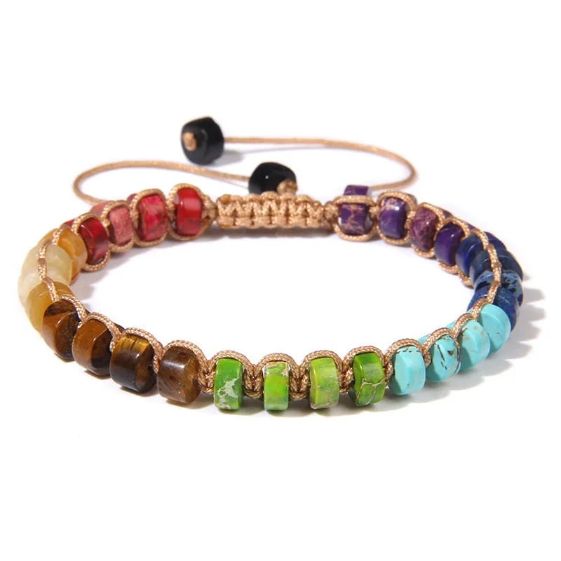 Vintage Boho Natural Stone Bracelet Agates